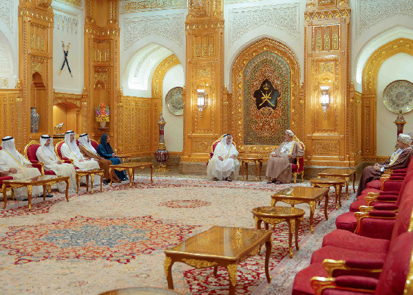 Oman Welcomes Ruler of Sharjah at Palace