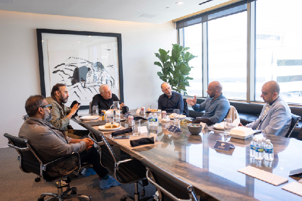 UAE's Abdullah Al Hamed Meets Media Leaders