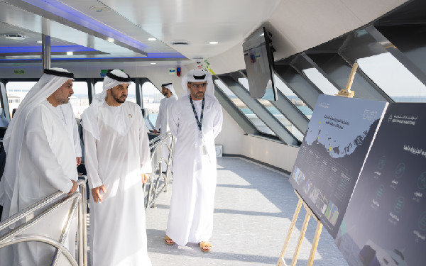 Hamdan bin Zayed Launches New Ferries at Dalma Island