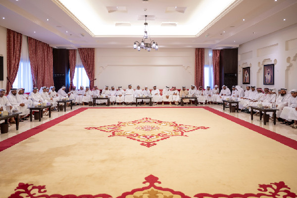 Hazza bin Zayed Meets Residents of Suwaihan