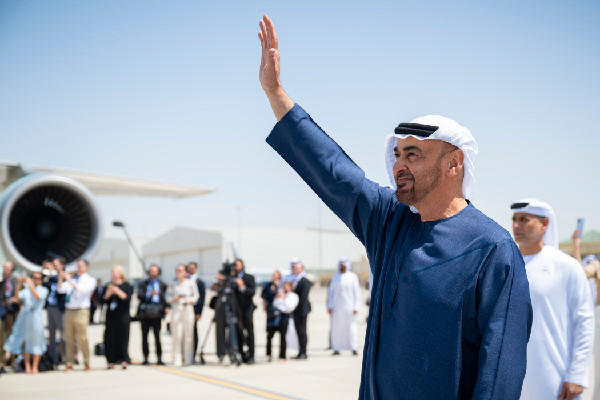 Farewell from UAE President to US President
