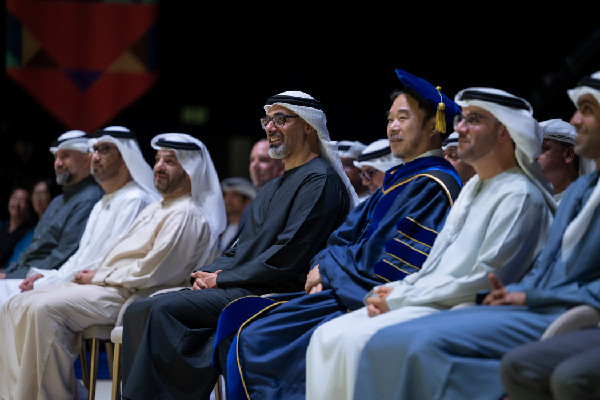 Khaled bin Mohamed Attends MBZUAI Graduation