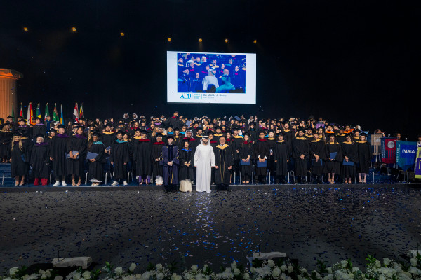 Mansour bin Mohammed Attends AUD Graduation