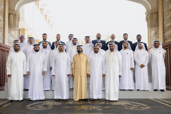 Sheikh Mohammed Celebrates Shabab Al Ahli's Success