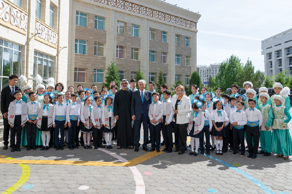 Crown Prince Visits Kazakh School in Astana