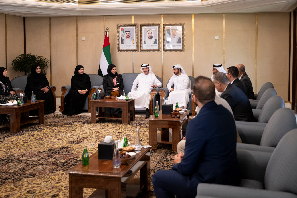 Hazza bin Zayed Congratulates Khalifa Award Winners