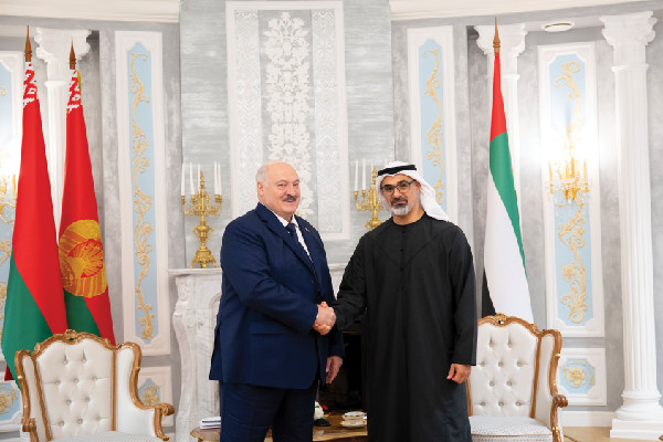 Crown Prince of Abu Dhabi Meets Belarus President