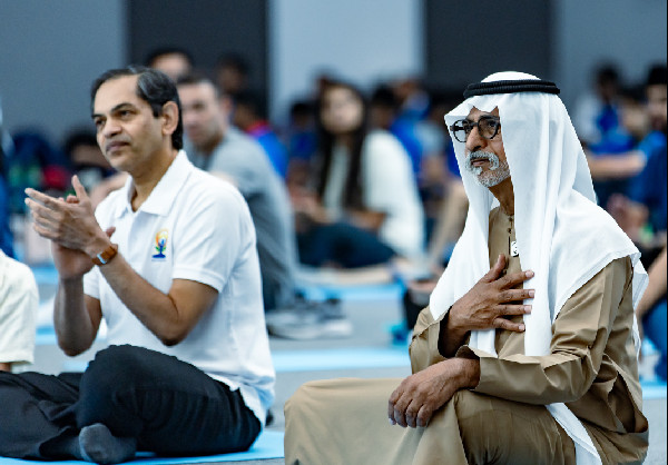 Nahyan bin Mubarak Celebrates Yoga Day