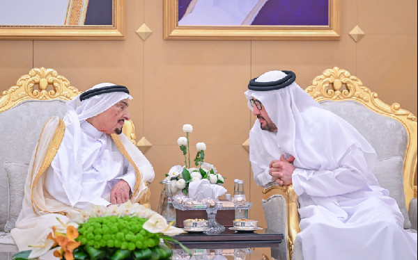 Ajman Leaders Welcome Eid Well-Wishers
