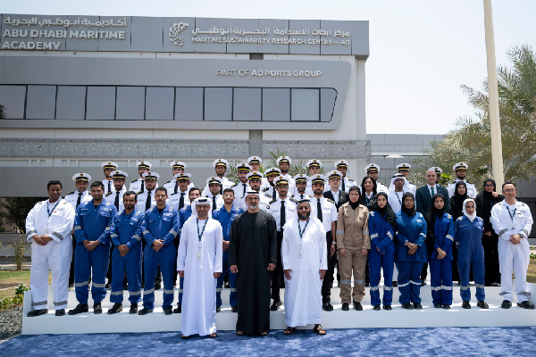 Khaled bin Mohamed Visits Abu Dhabi Maritime Academy