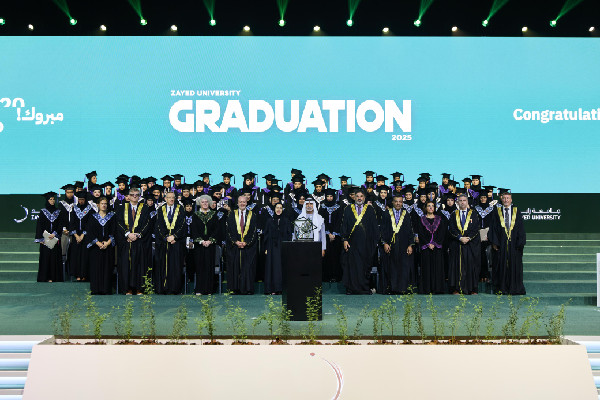 Nahyan bin Mubarak at Zayed University Graduation