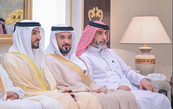 Ajman Leaders Welcome Eid Well-Wishers