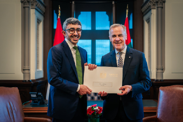 UAE President's Message to Canada PM