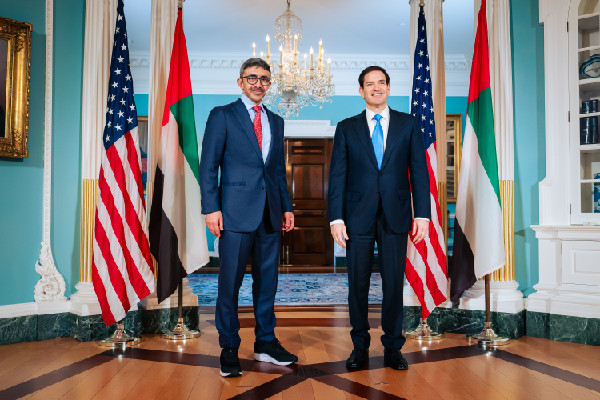 Abdullah bin Zayed Meets US Secretary of State