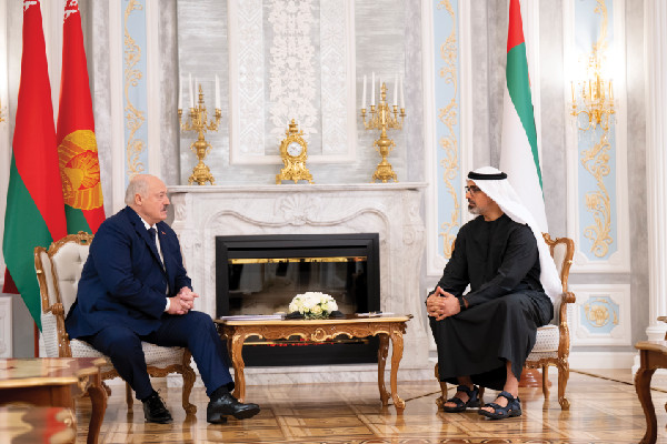 Crown Prince of Abu Dhabi Meets Belarus President