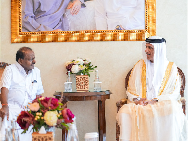 Saud bin Saqr Meets Indian Steel Minister