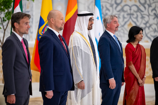 UAE President Welcomes New Ambassadors