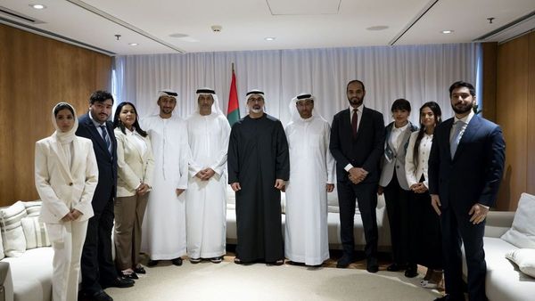 Crown Prince Meets UAE Team at BRICS Summit Crown Prince Meets UAE Team at BRICS Summit
