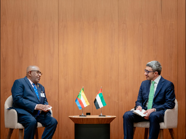 Abdullah bin Zayed Meets Comoros President