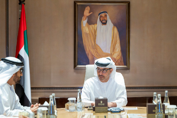 Hazza bin Zayed Discusses Heritage Projects