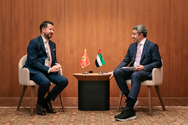 Meeting Between Abdullah bin Zayed and Montenegro's President