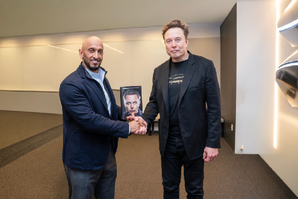 Al Hamed Meets Musk for BRIDGE Summit Discussion