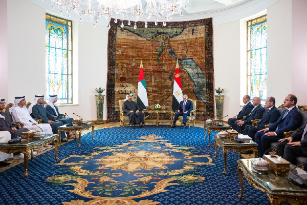 UAE and Egypt Leaders Meet in Cairo