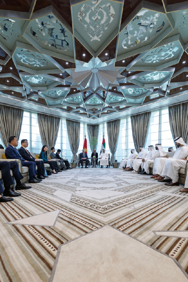 Maktoum bin Mohammed Meets Vietnam's Deputy PM