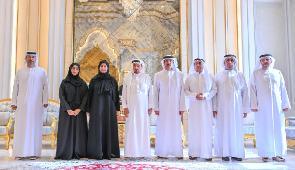 Humaid bin Rashid Hosts Charity Board Meeting