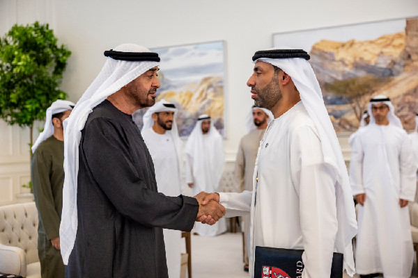 UAE President Meets Professor Humaid Al Shamsi