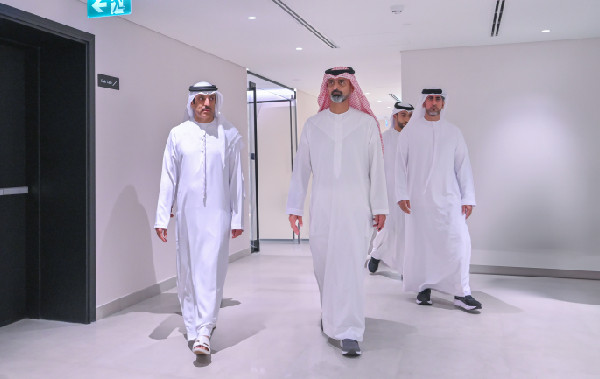 Ammar bin Humaid Visits Ajman Projects Centre
