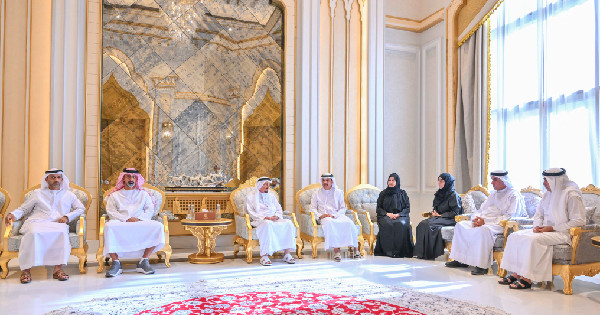 Humaid bin Rashid Hosts Charity Board Meeting