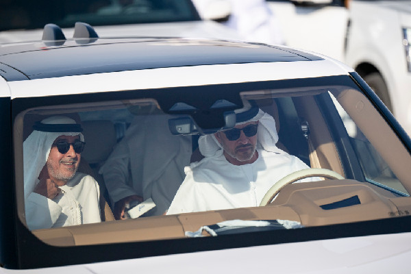 Hazza bin Zayed at Al Ain Camel Festival