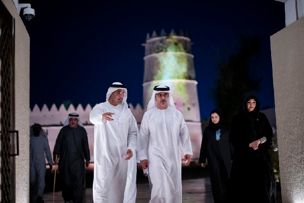 Hazza bin Zayed at Al Ain Museum Reopening