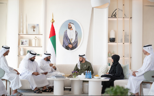 Hamdan bin Zayed Meets ADAFSA Delegation