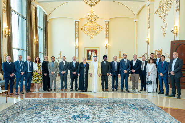 Saud bin Saqr Meets Finland's Ambassador