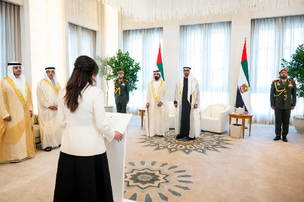 Ministers Sworn In Before UAE President