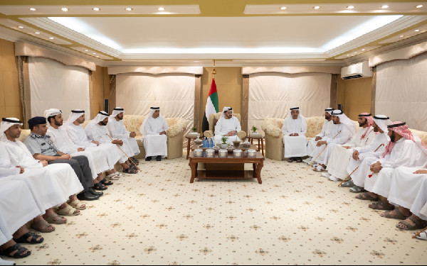 Hamdan bin Zayed at Al Dhafra Camel Festival