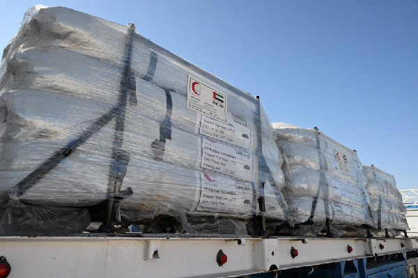 Emirati Aid Convoy Supports Gaza Relief Efforts