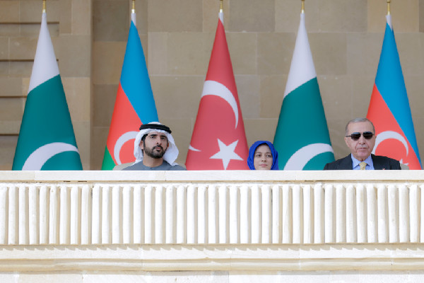 UAE's Hamdan bin Mohammed at Azerbaijan's Victory Day