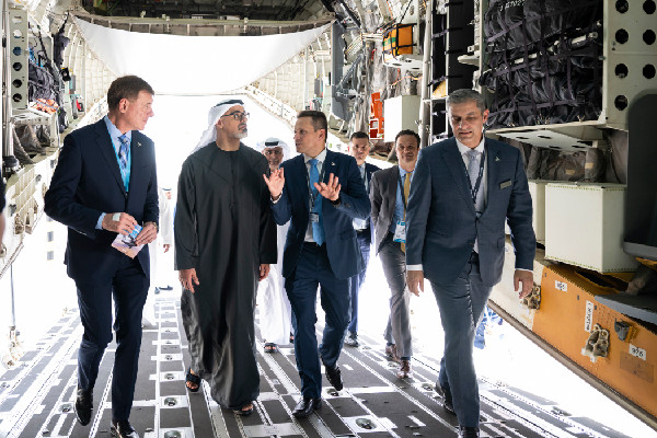Khaled bin Zayed Visits Dubai Airshow 2025