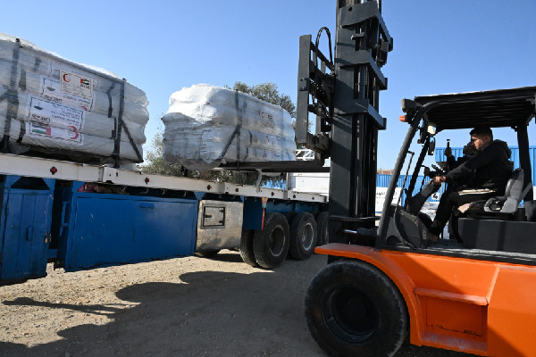 Emirati Aid Convoy Supports Gaza Relief Efforts