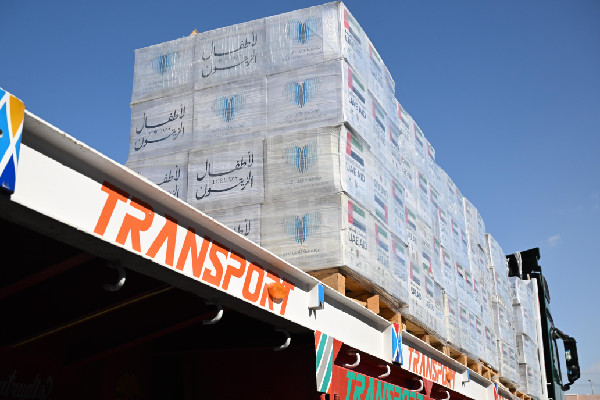 UAE Aid Convoy Supports Gaza Orphans