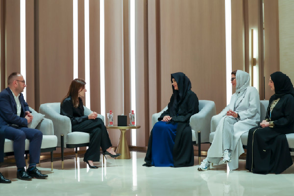 Latifa bint Mohammed Meets Uzbekistan Leader