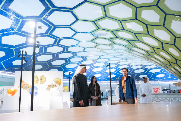 Khaled Visits NOMAD Abu Dhabi Art Fair