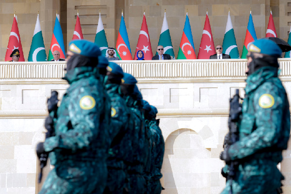 UAE's Hamdan bin Mohammed at Azerbaijan's Victory Day