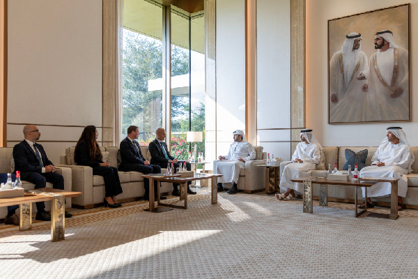 Maktoum bin Mohammed Meets SWIFT CEO