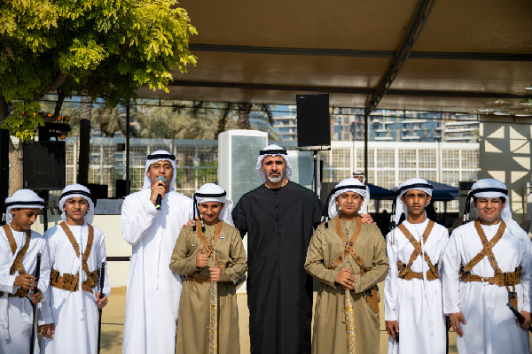 Khaled bin Mohamed bin Zayed Visits Art Exhibition