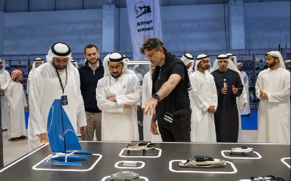 Hamdan bin Zayed at Abu Dhabi Boat Show