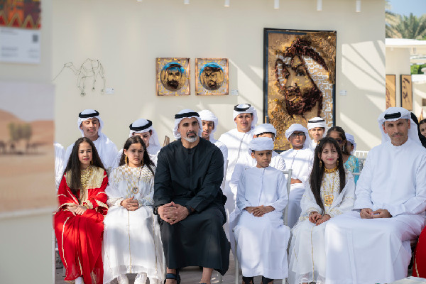 Khaled bin Mohamed bin Zayed Visits Art Exhibition